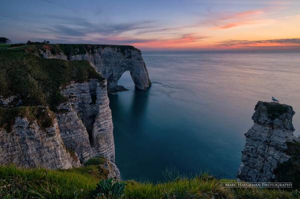 Cliff sunset