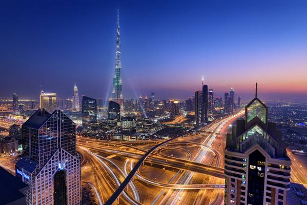 Illuminated Dubai
