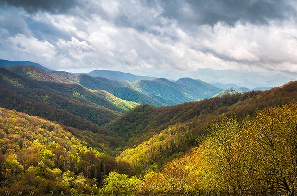 Great Smoky Mountains North Carolina Spring Scenic Landscape