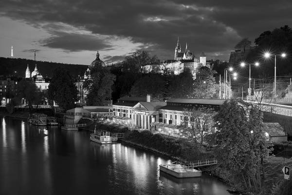 Prague riverside