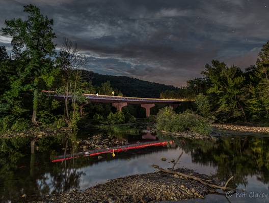 Ponca Bridge Light trails