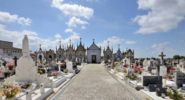 Cemetery at Paróquia de Santa Maria de Válega, Portugal