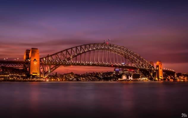 Sydney Harbour Bridge at Dusk