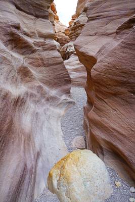 Squeezing narrows of Red Canyon, Israel