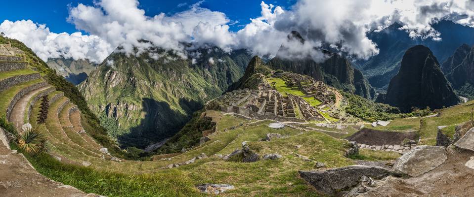 The terraces near the Funerary Rock Hut