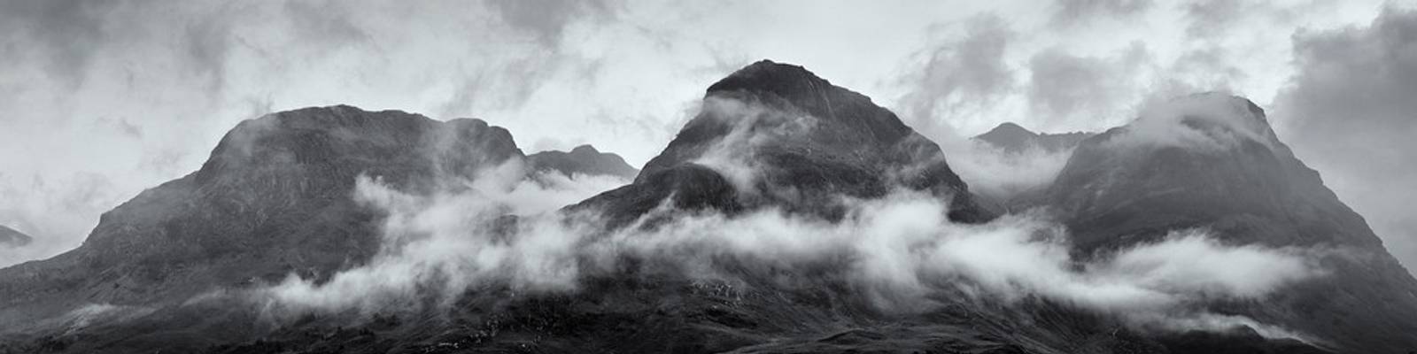 The Three Sisters in mist