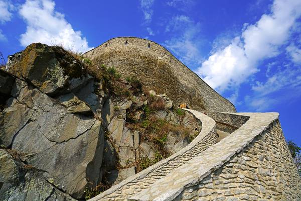 Way up the ramparts, Deva Fortress, Romania