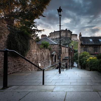 Edinburgh Castle from Vennel