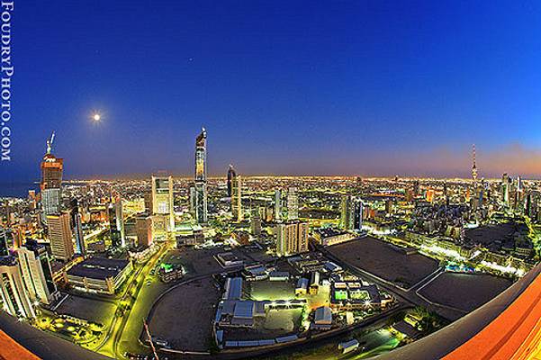 Kuwait City at night