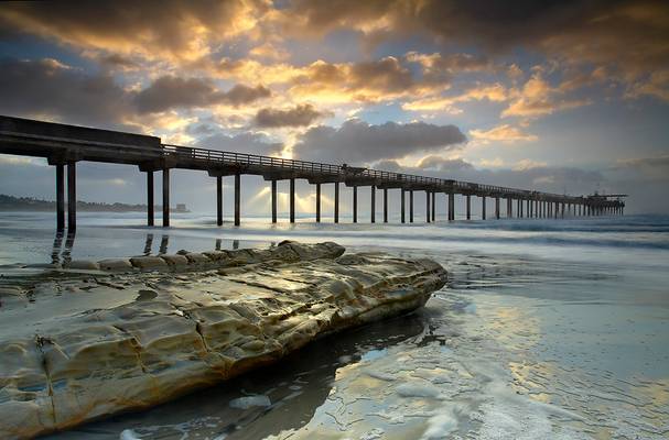 The Light behind the Scripps Pier