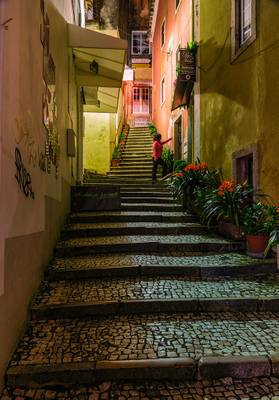 Quiet Alley in Sintra, Portugal