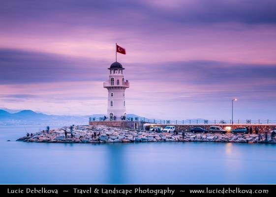 Turkey - Antalya Province - Alanya and its Lighthouse at Sunset