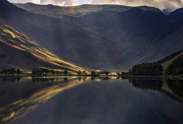 Crepuscular Rays, Buttermere, Lake District