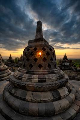 Borobudur Stupa Sunrise