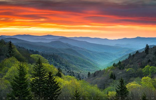 Great Smoky Mountains National Park Gatlinburg TN Scenic Landscape