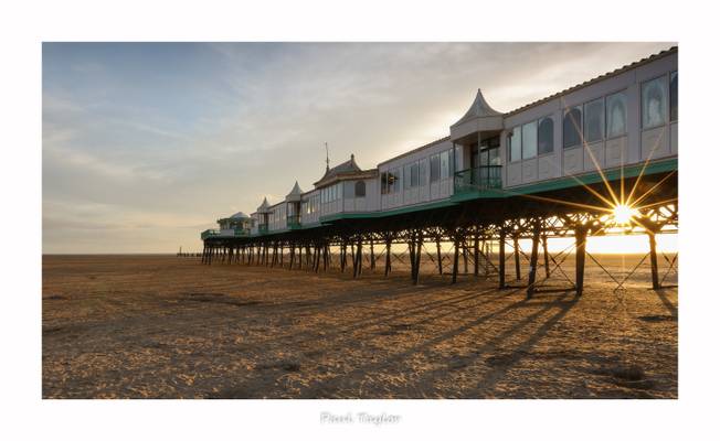 Lytham Pier Sunburst