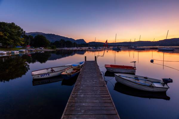 Stunning 5am Sunrise Over Coniston, Lake District