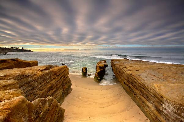 Sandstone and Sky #2 - La Jolla, California