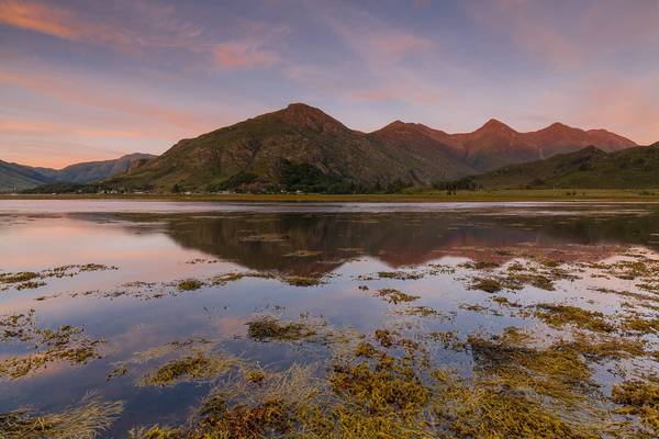 Last light on the Sisters.