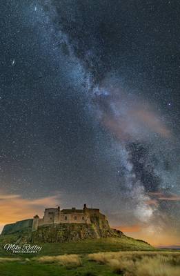 Lindisfarne under the Milky Way