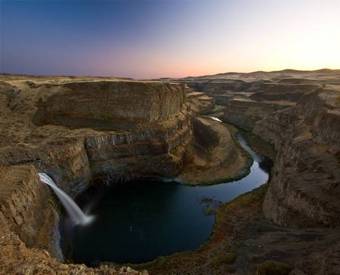 Evening Glow at Palouse Falls
