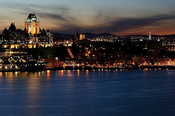 Quebec at dusk