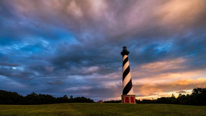 Sunset Storms At Hatteras