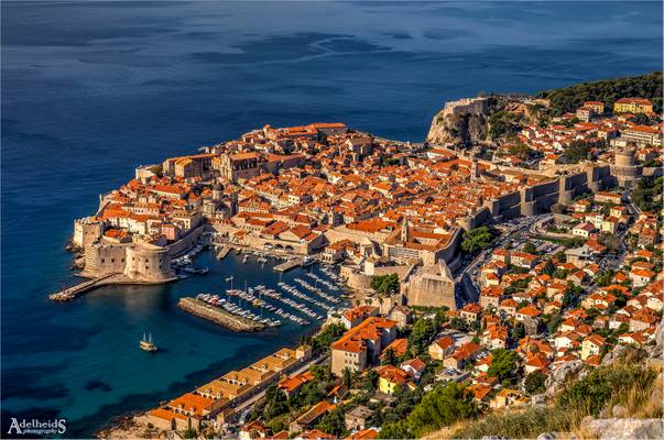 Dubrovnik famous view, Croatia