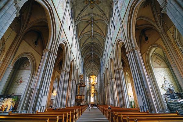 Uppsala Cathedral interior, Sweden