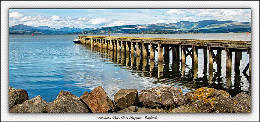 Lamont's Pier, Port Glasgow. Scotland.
