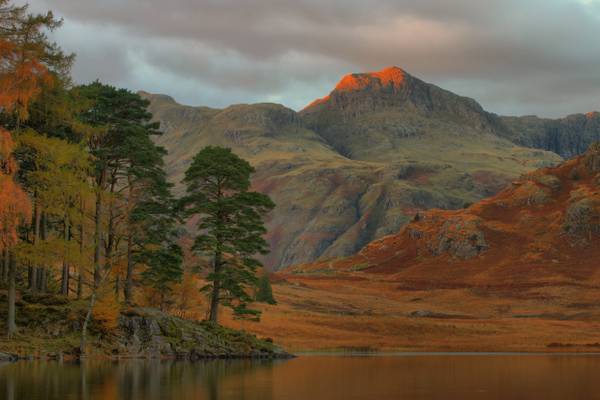 Last Light on the Langdale Pikes