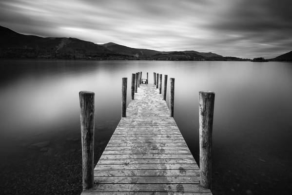 Ashness Jetty in B&W