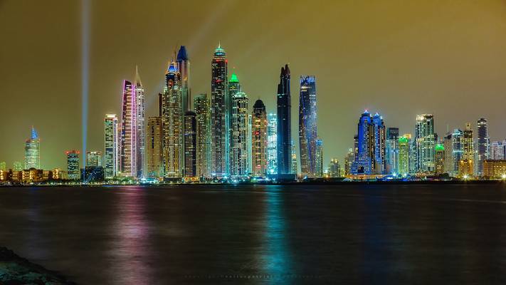 skyscrapers and its heady lights