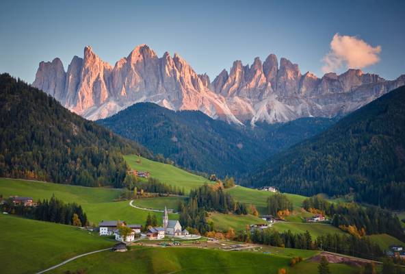 Santa Maddalena and the Odle peaks
