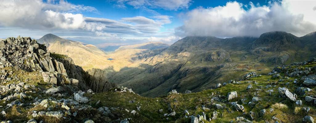 View from Lingmell, Wasdale, Lake District, England