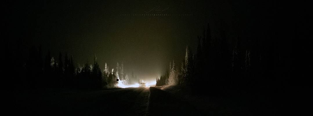 In the Dark of the Finnish winter.