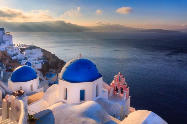 The Blue Domes of Oia