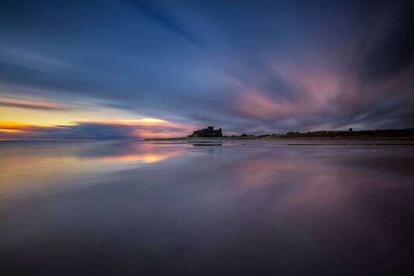 Last Throws of Light and Colour, Bamburgh Castle, Northumberland