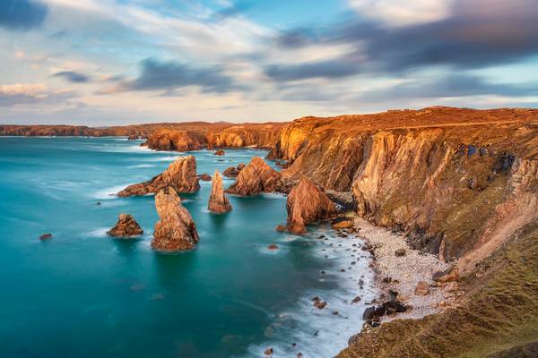 Sea Stacks & Aqua Water, Mangersta, Isle of Lewis, Outer Hebrides, Scotland