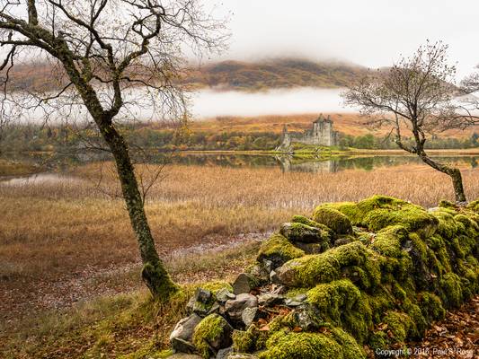 Kilchurn Castle From Behind the Mossy Wall