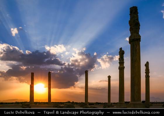 Iran - Persepolis - UNESCO World Heritage Site - Stunning Sunset