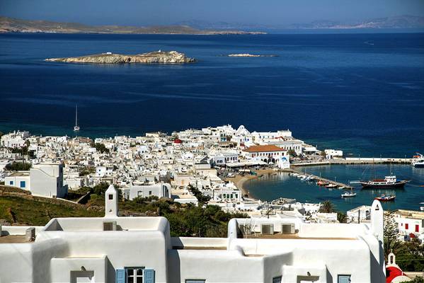 Mykonos from Above
