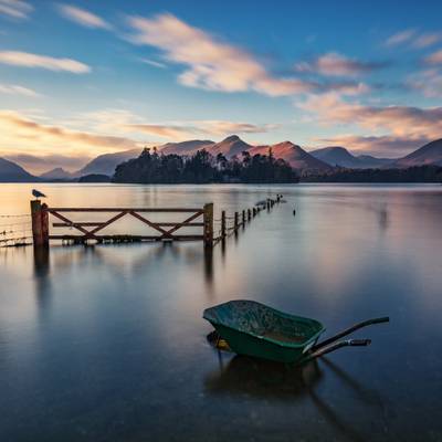 Watery Wheelbarrow, Derwentwater, Lake District