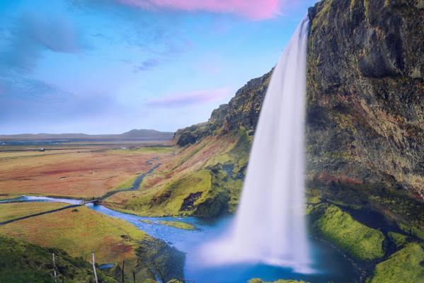 Seljalandsfoss & Blue Sky