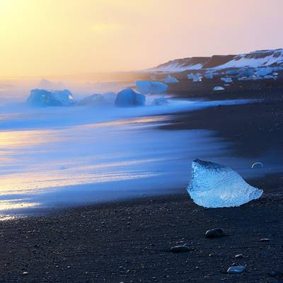 Iceberg Beach, Jökulsárlón, Iceland