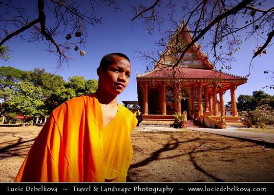 Laos - Guardian of Wat Somevank in Vientiane