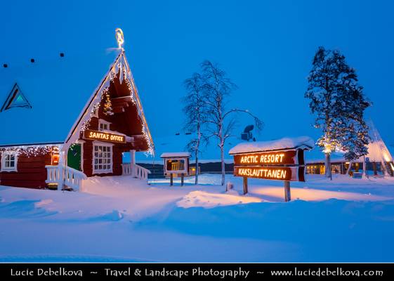 Finland - Lapland - Santa's Office in Far North beyond Arctic Circle