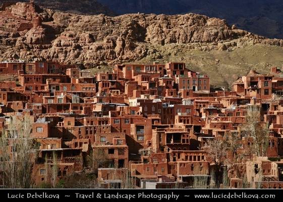 Iran - Shadow & Light over Ancient Abyaneh Village