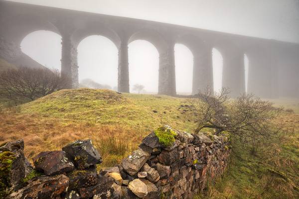 Ribblehead Viaduct in the Mist, Yorkshire Dales