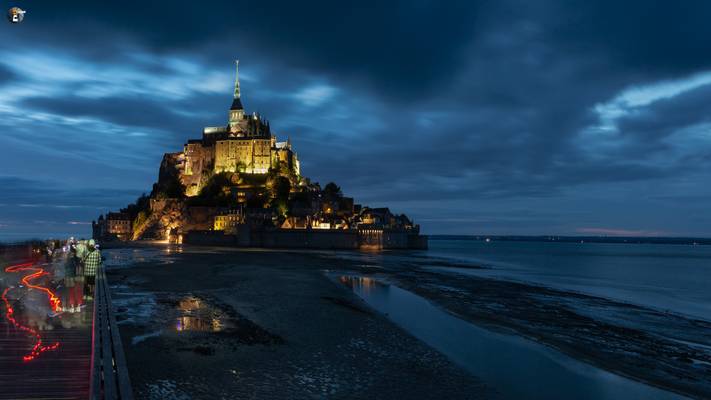 Mont St. Michel by night